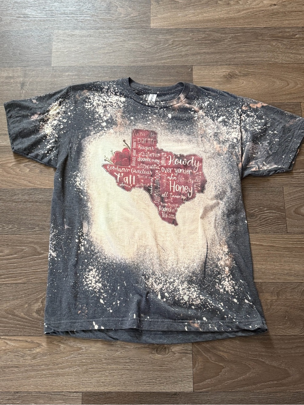 Tultex Western Texas Acid Wash Shirt Large